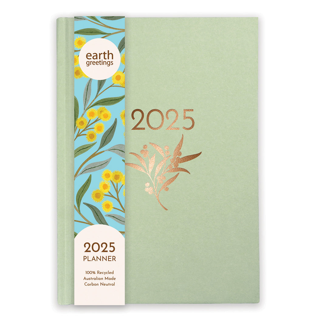 Earth Greetings 2025 Planner - Eucalyptus