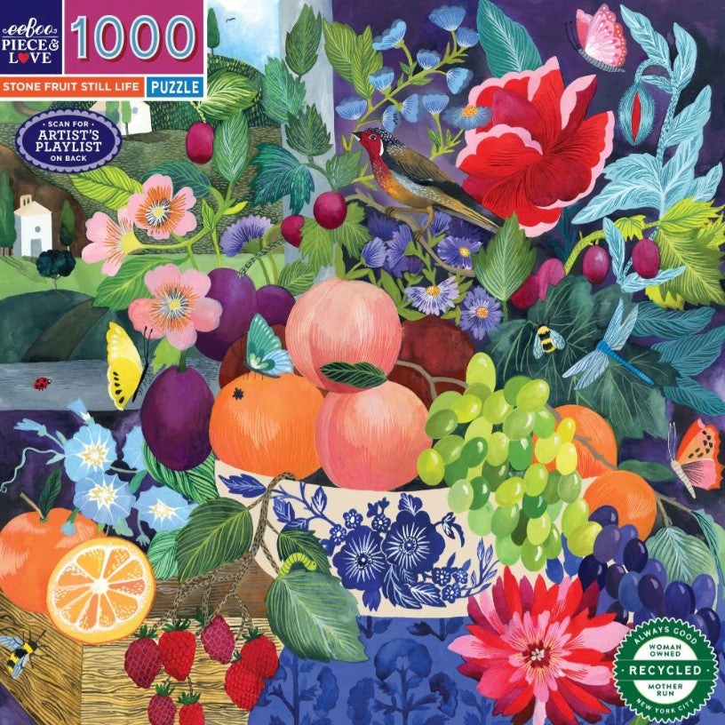 eeboo Stone Fruit Still Life Jigsaw Puzzle