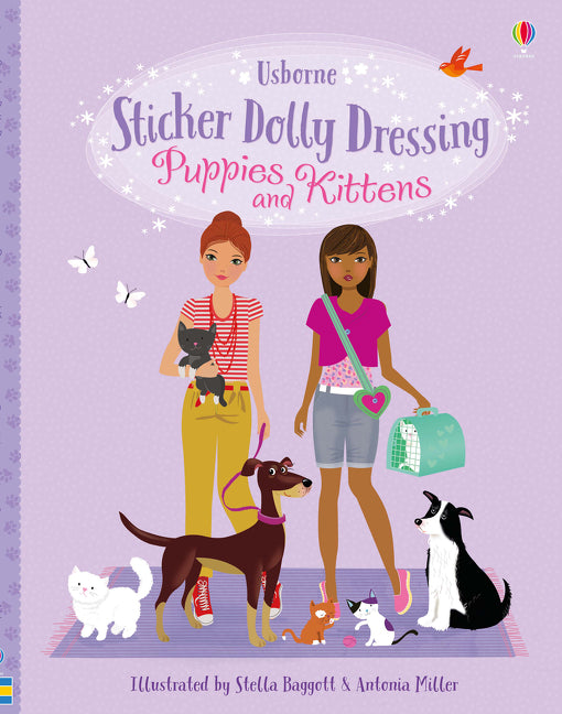 Usborne Sticker Dolly Dressing Puppies and Kittens