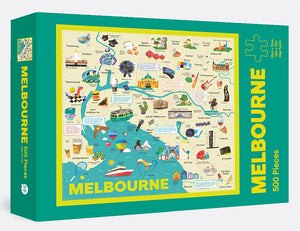 Melbourne Map 500 Piece Puzzle